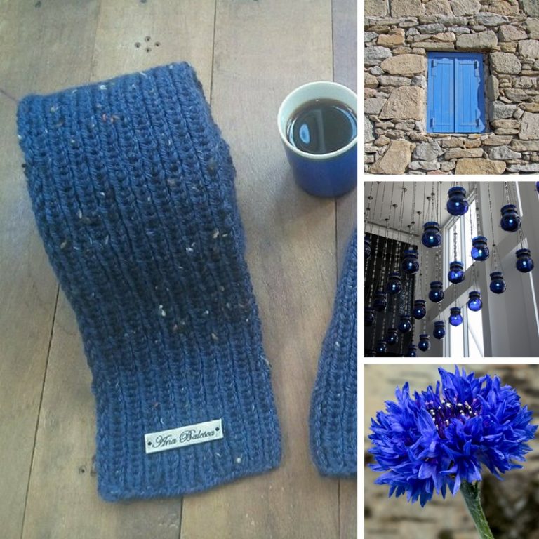 cachecol índigo handmade feito a mão artesanato